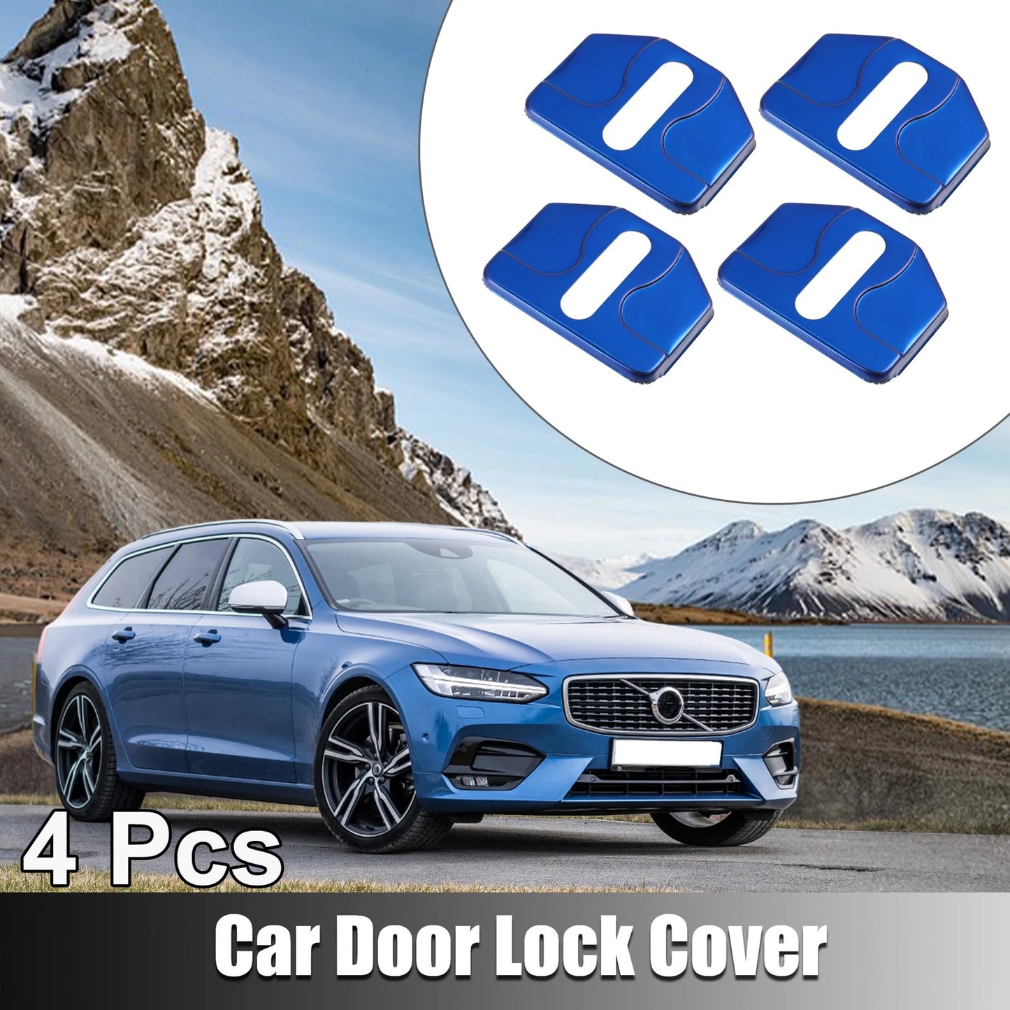 4 x Car Door Lock Latch Covers for Volvo S90 (2017-2023)