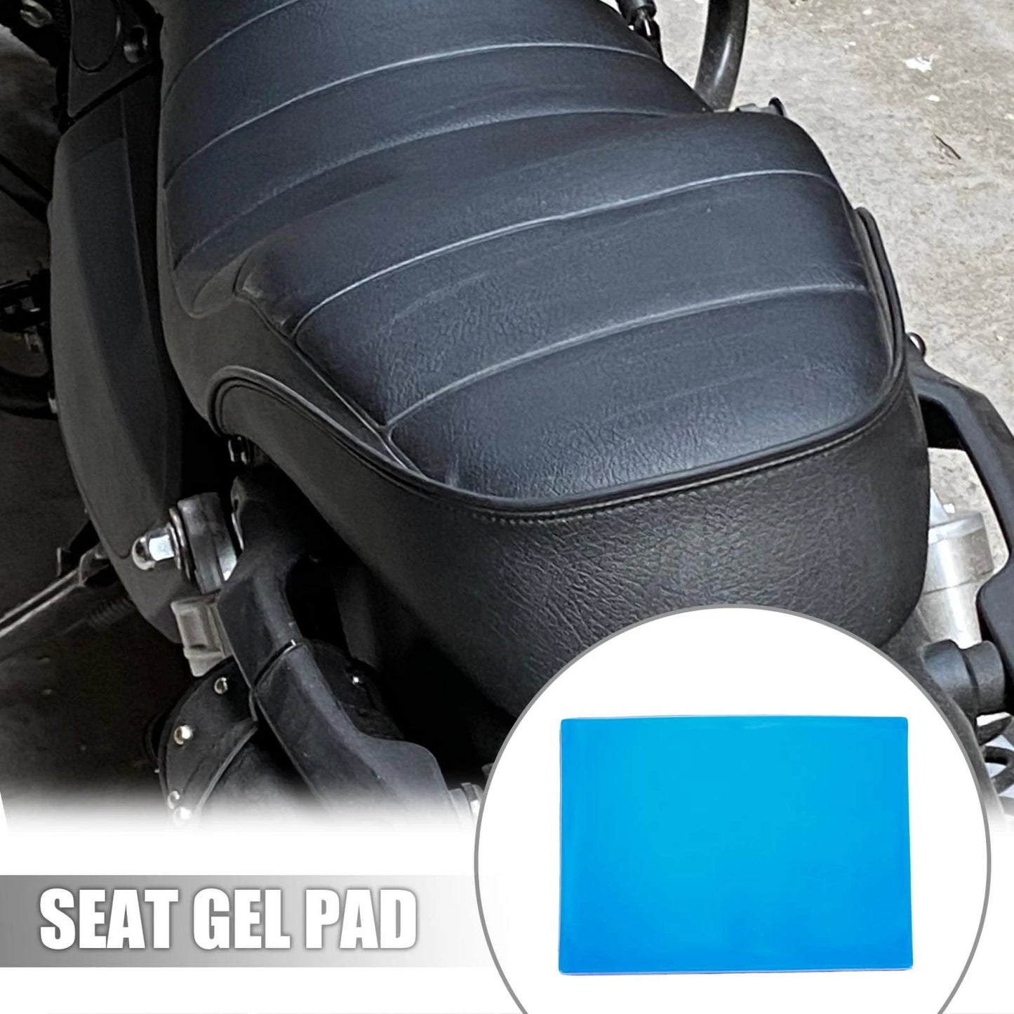 Seat Gel Pad Shock Absorption Mat Soft Cushion 48x35x2cm for Motorcycle