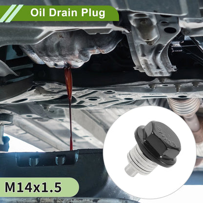 2 x M14x1.5 Copper Oil Drain Plug W/ Gasket for Car Motorcycle