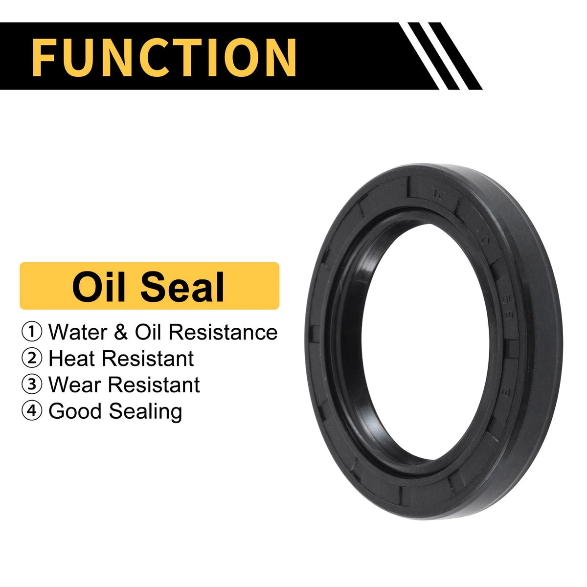 Oil Seal / 40x58x8mm / Rotary Shaft Seal NBR Rubber for Make Model