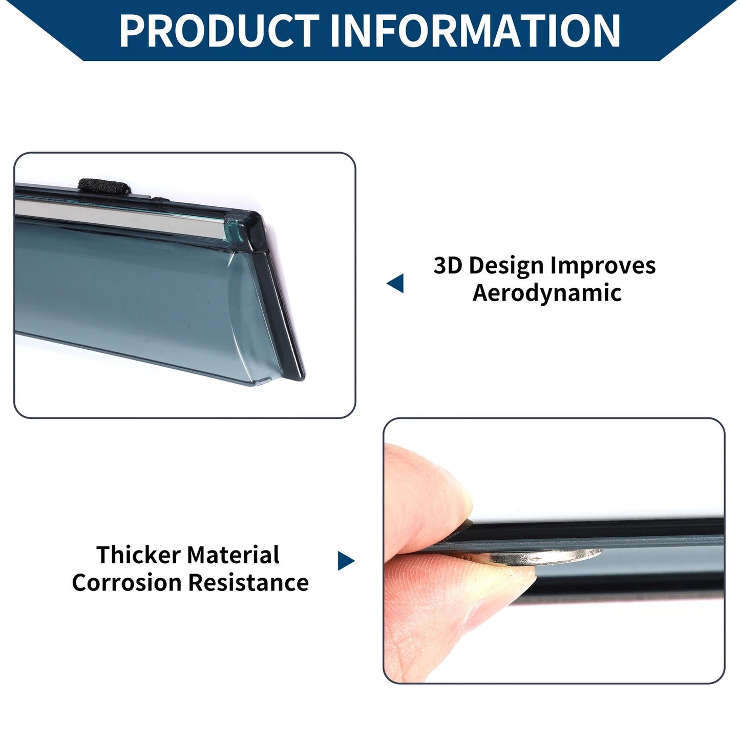 Window Deflectors for Honda Fit Side Vent Visors (2009-2014)