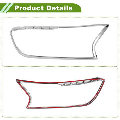 Car Front Left Right Headlight Trim Bezel for Ford Ranger (2015-2021)