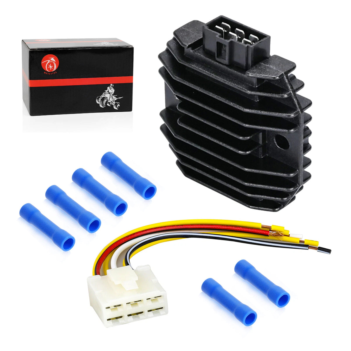 6 Pin Regulator Rectifier & Plug for Kawasaki KLF300-B Bayou 300 (1992-1998)