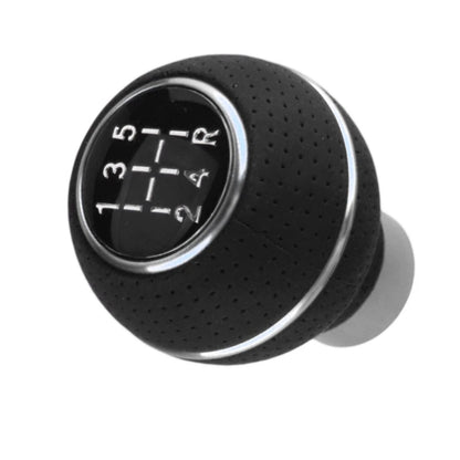 Silver 5-Speed Manual Gear Shift Knob for Car