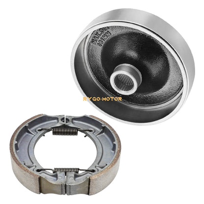 Rear Brake Drum Hub & Shoe for Yamaha Big Bear 400 Kodiak 400 4x4 (2000–2004)