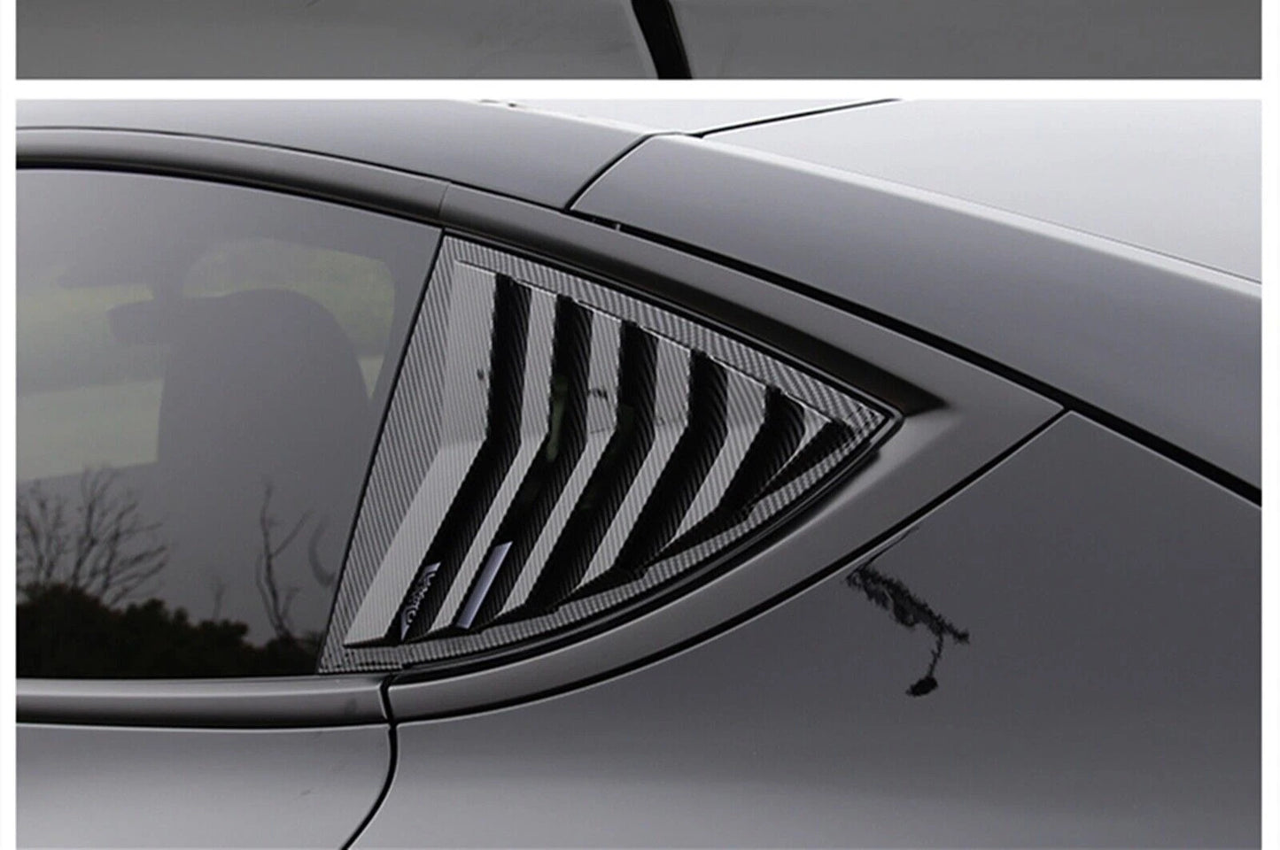 Rear Side Window Louver Trim Cover for Tesla Model Y (2020-2024)