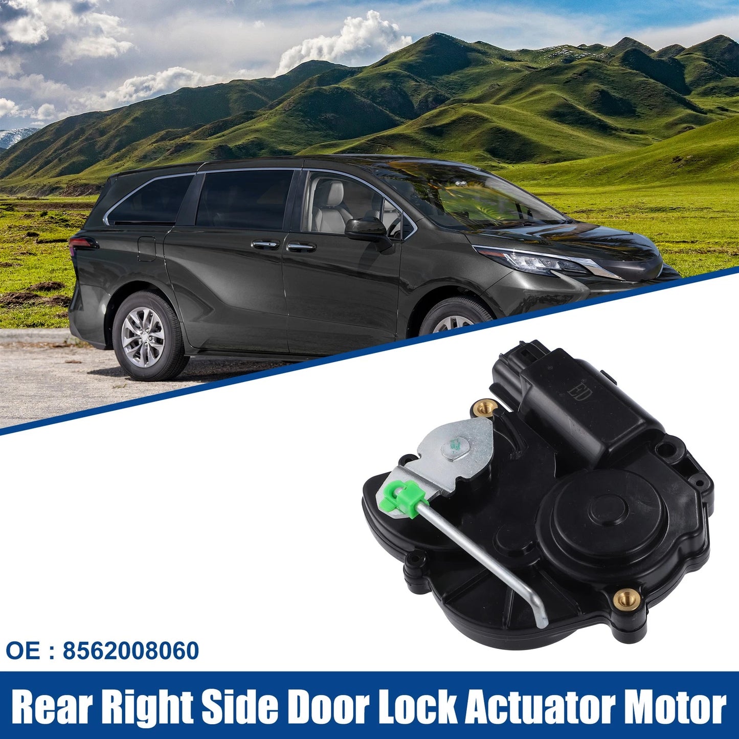 Rear Right Sliding Door Lock Actuator for Toyota Sienna (2004-2020)