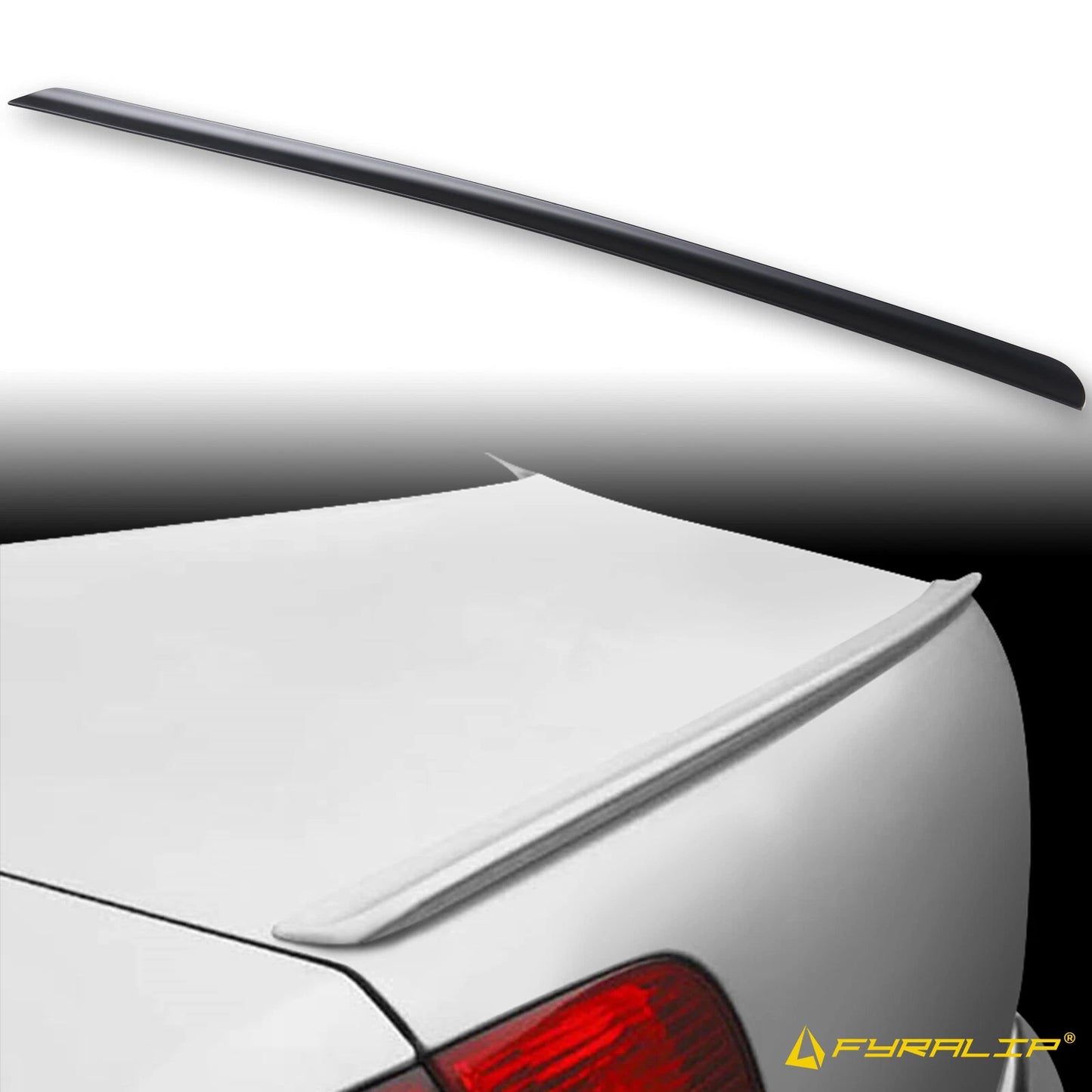 Boot Lip Spoiler for Audi A4 B7 Sedan (2006-2008) Matte Black Unpainted