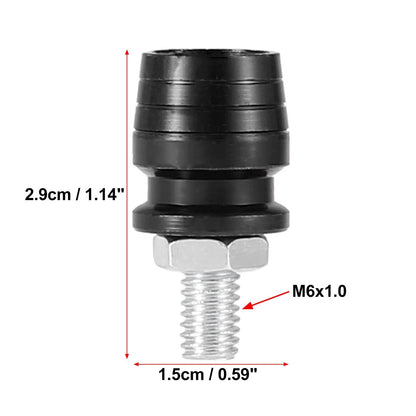 10pcs License Plate Frame with M6 Bolts Screws Fasteners Black for Motorcycle