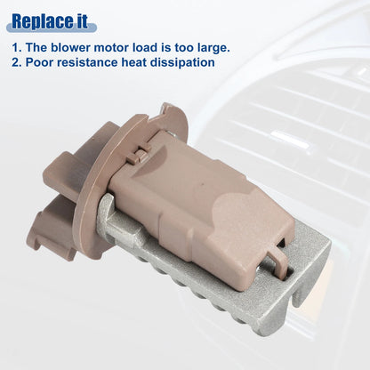 HVAC Blower Motor Resistor for Acura MDX (2001 - 2006) Silver Tone