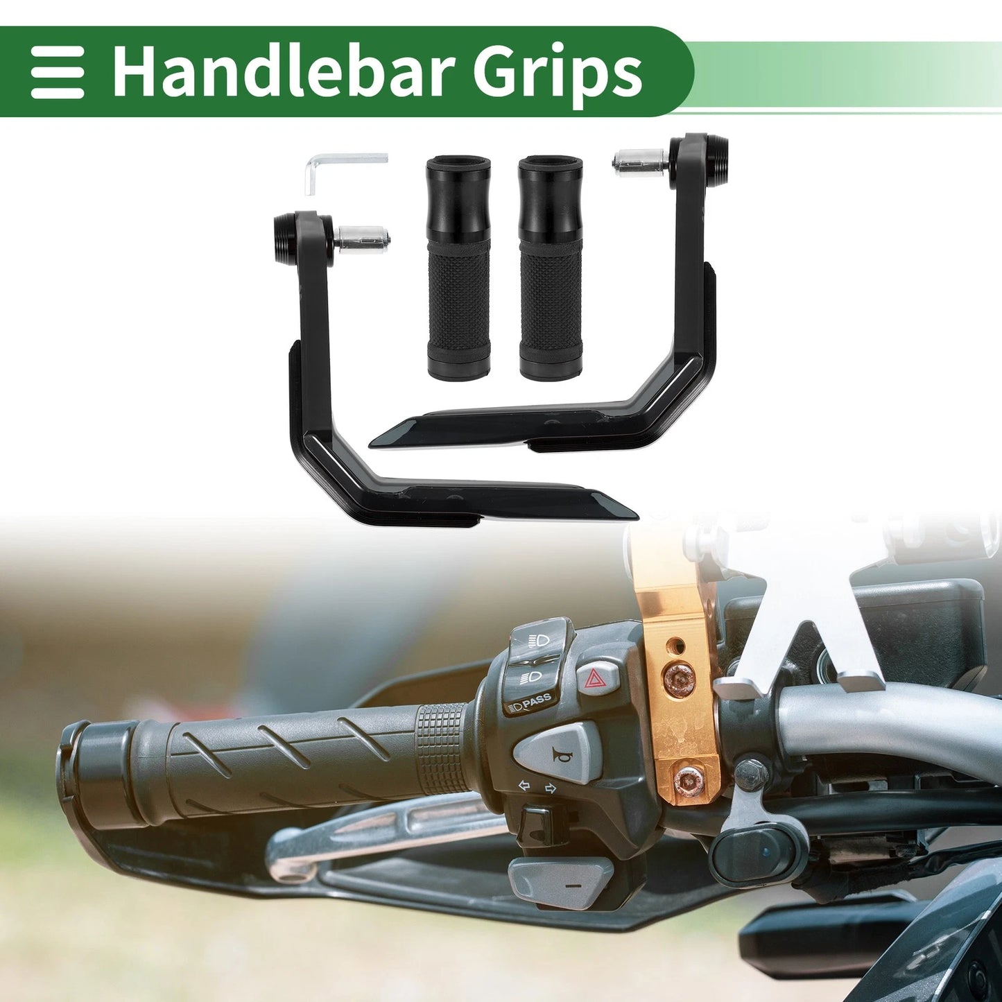 Hand Grips Covers Diamond Pattern for Motorcycle