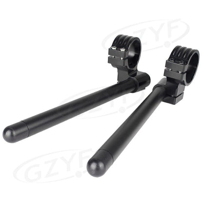 33mm Clip On Handlebar Fork Tubes for Universal Motorcycle - Black