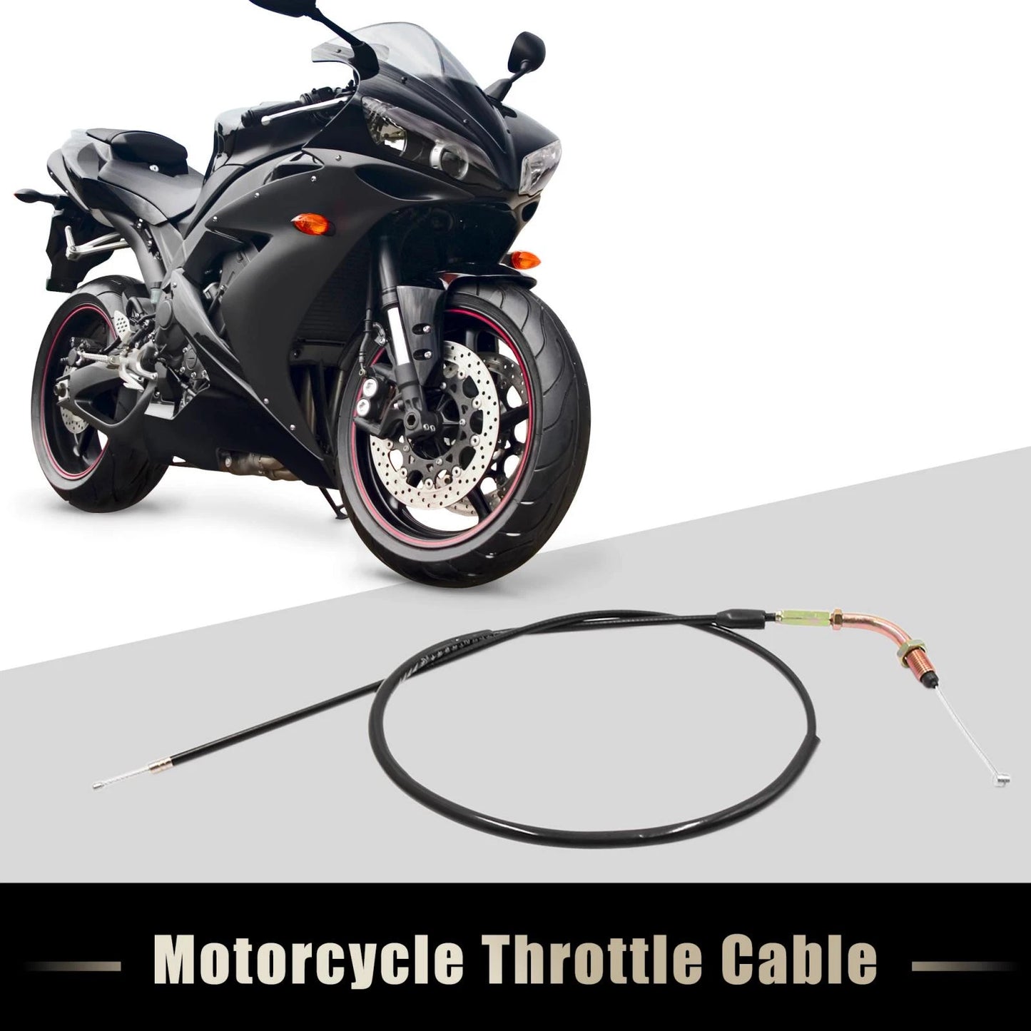 Rubber Coated Throttle Cable Wire 110cm for Honda CM125