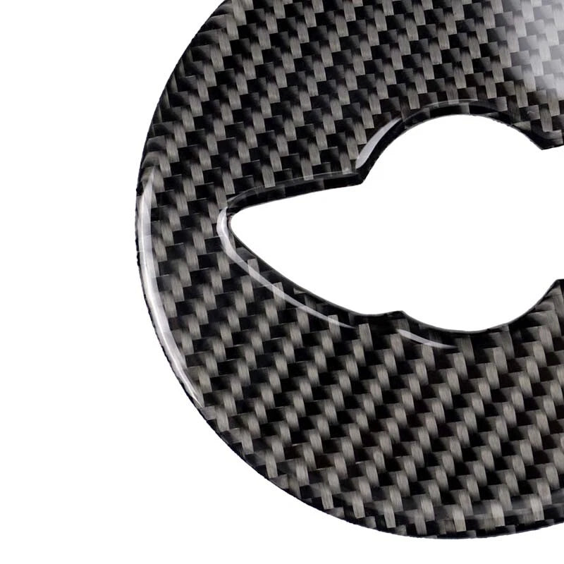 Dry Carbon Fiber Center Steering Wheel Cover Trim For Mini Cooper 2007-2013