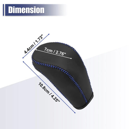 Gear Shift Knob Cover Blue Thread for Cruze 2011-2015 Aveo 2007-2011 (2011-2015)(2007-2011)