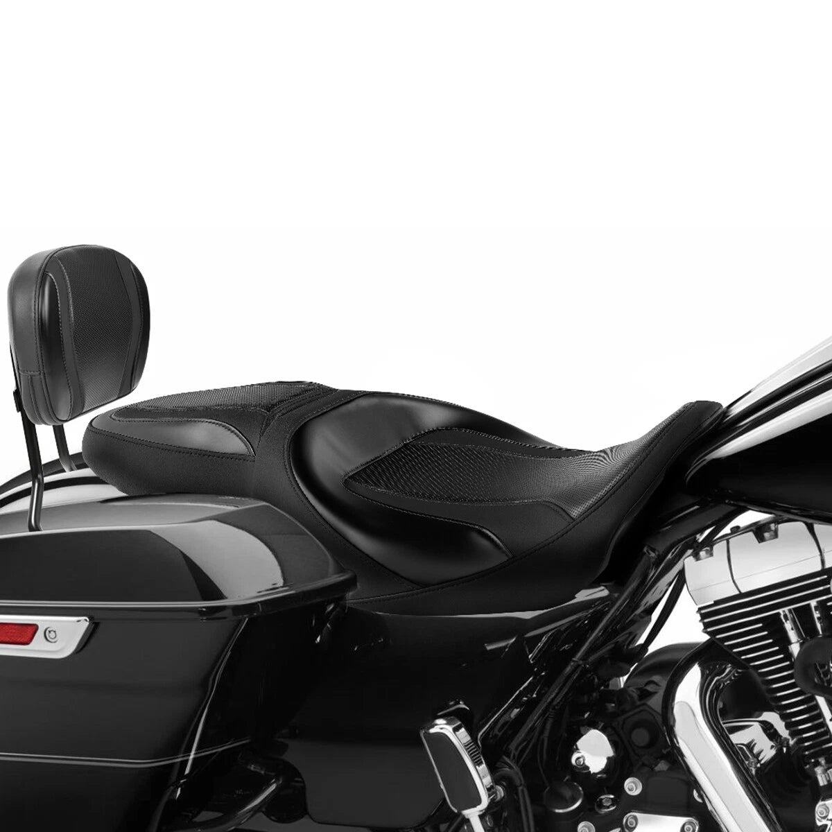 Rear Backrest Seat for Harley Electra Glide (2009-2023) Black