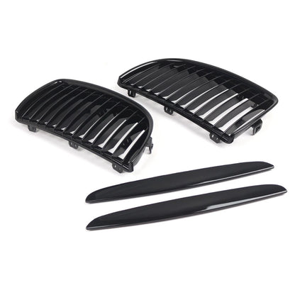Gloss Black Front Grille for BMW 3 Series E90 E91 (2005–2008)