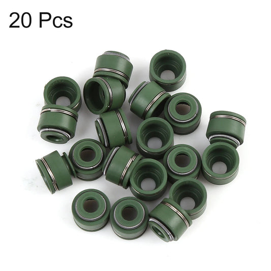 20pcs Green Rubber Motorcycle Intake Exhaust Oil Seal for Honda CG125