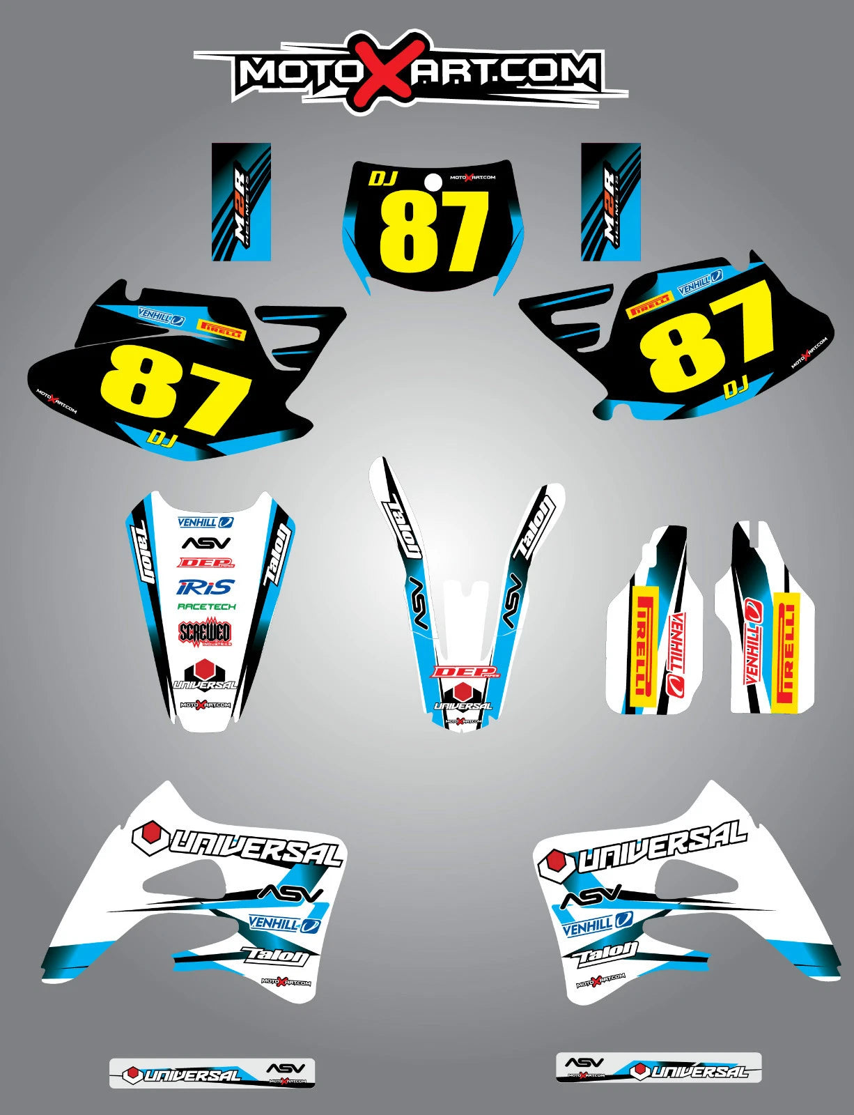 Custom Graphic Kit for TM 85 2008-2012 - STORM Stickers/Decals