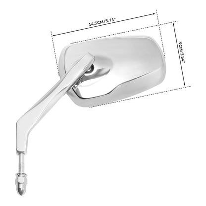 Chrome Rear View Mirrors for Harley Touring Street Road Glide 1982-2024