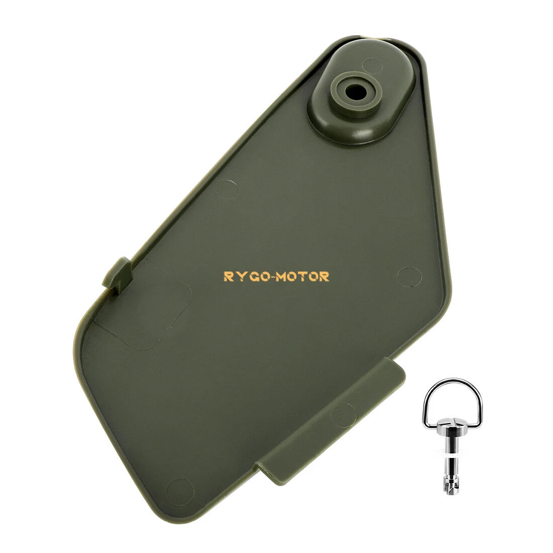 Storage Box Plastic Cover Green & Stud for Honda Rancher 350 (2004–2006)