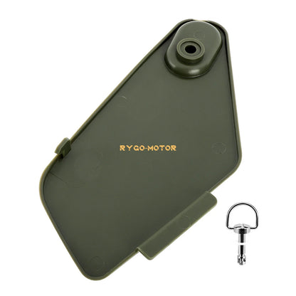 Storage Box Plastic Cover Green & Stud for Honda Rancher 350 (2004–2006)
