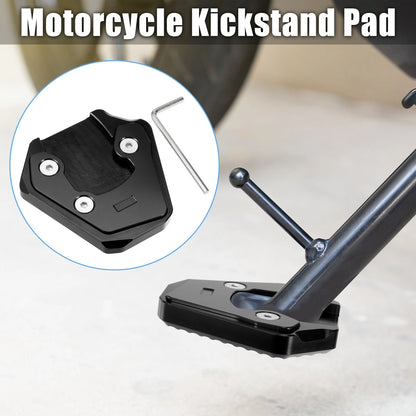 Motorcycle Kickstand Pad Set for Suzuki GSXS 750 (2017-2022) Black
