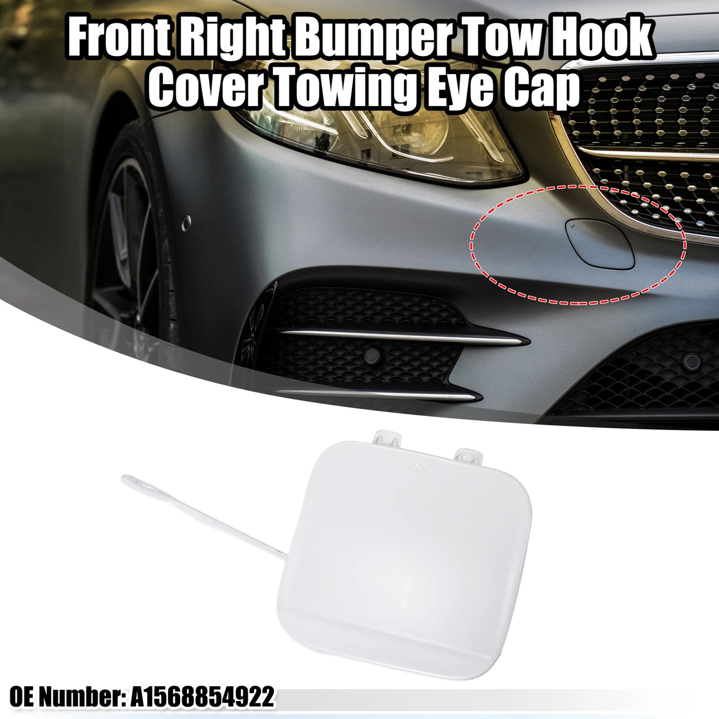 Front Right Tow Hook Cover for Mercedes Benz GLA250 (2015-2023)