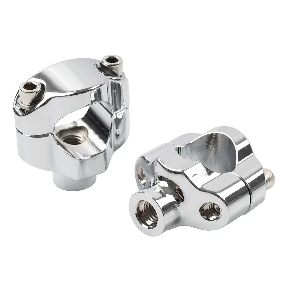 1.25" Handlebar Risers for Harley Softail FXSTC Custom (2006-Current) Chrome