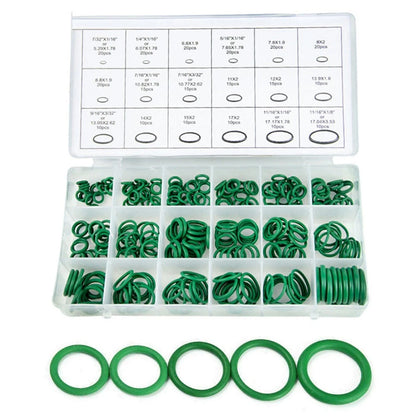 Automotive 270-Piece O-Ring Washer Kit Green Rubber