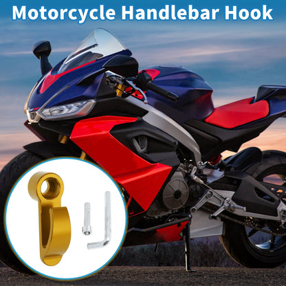 Handlebar Hook CNC Aluminum Gold Tone for Motorcycle