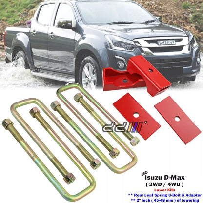 2" Rear Lower Suspension Block Kits for Isuzu D-Max 2WD/4WD (2012-2020)