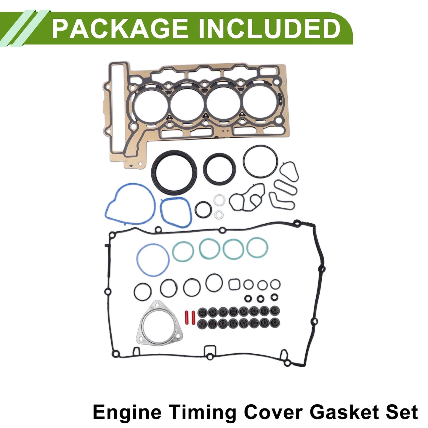 Engine Timing Cover Gasket Set for Mini Cooper 1.6L (2007-2015)