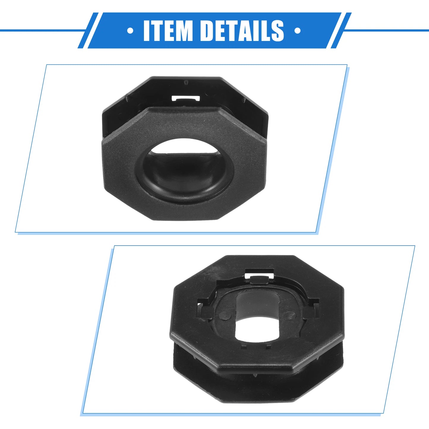 4 x Car Holder Retainers for Lexus GS (2013-2019) Durable Plastic Black