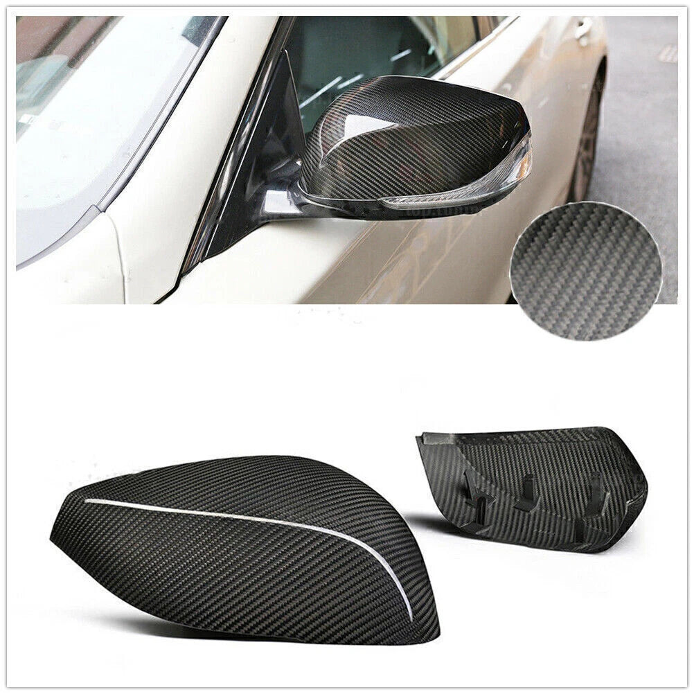 Dry Carbon Fiber Mirror Covers for Infiniti Q50 Q50S Q60 (2014-2023)