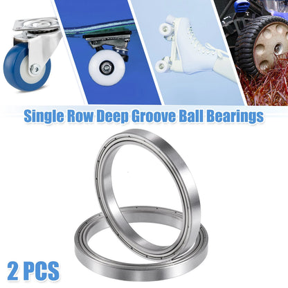 2 x 30x37x4mm Deep Groove Ball Bearings for Car