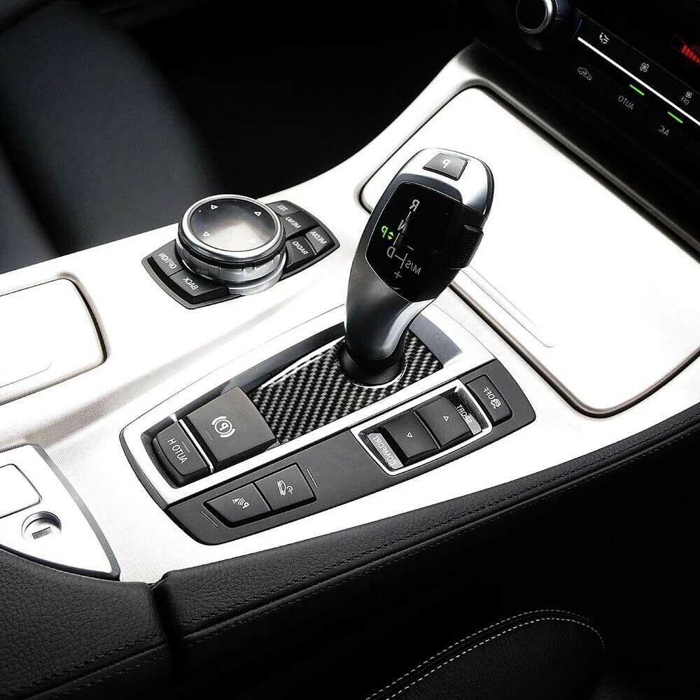 Carbon Fiber Gear Shift Panel Cover for BMW F10 F07 GT F25 F26 (2009-2016)