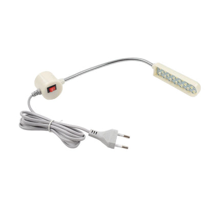 LED Sewing Gooseneck Lamp Light with Magnetic Base for Bernina White