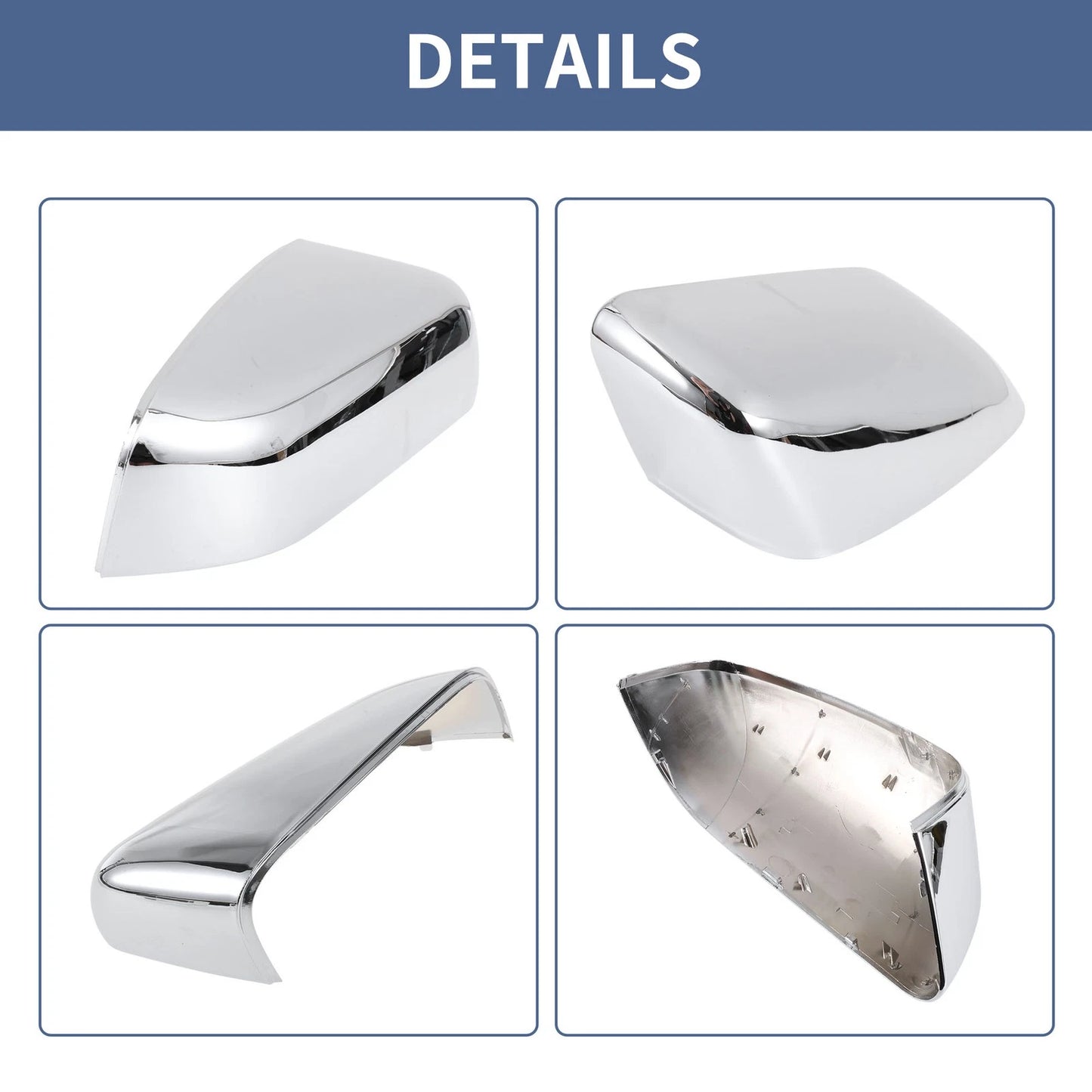 Black Left Right Mirror Cover Cap for Land Rover LR2 (2008-2012)