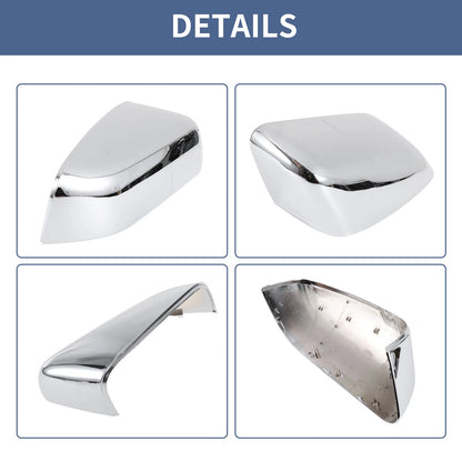 Black Left Right Mirror Cover Cap for Land Rover LR2 (2008-2012)