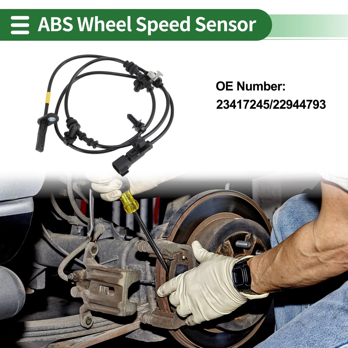ABS Wheel Speed Sensor 1 pc for Chevrolet Malibu (16 - 17)