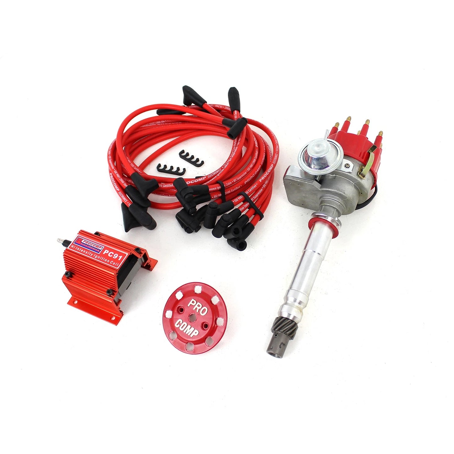 Ready-to-Run Distributor w/Coil & Wire Leads for Chevy SBC 350, BBC 454