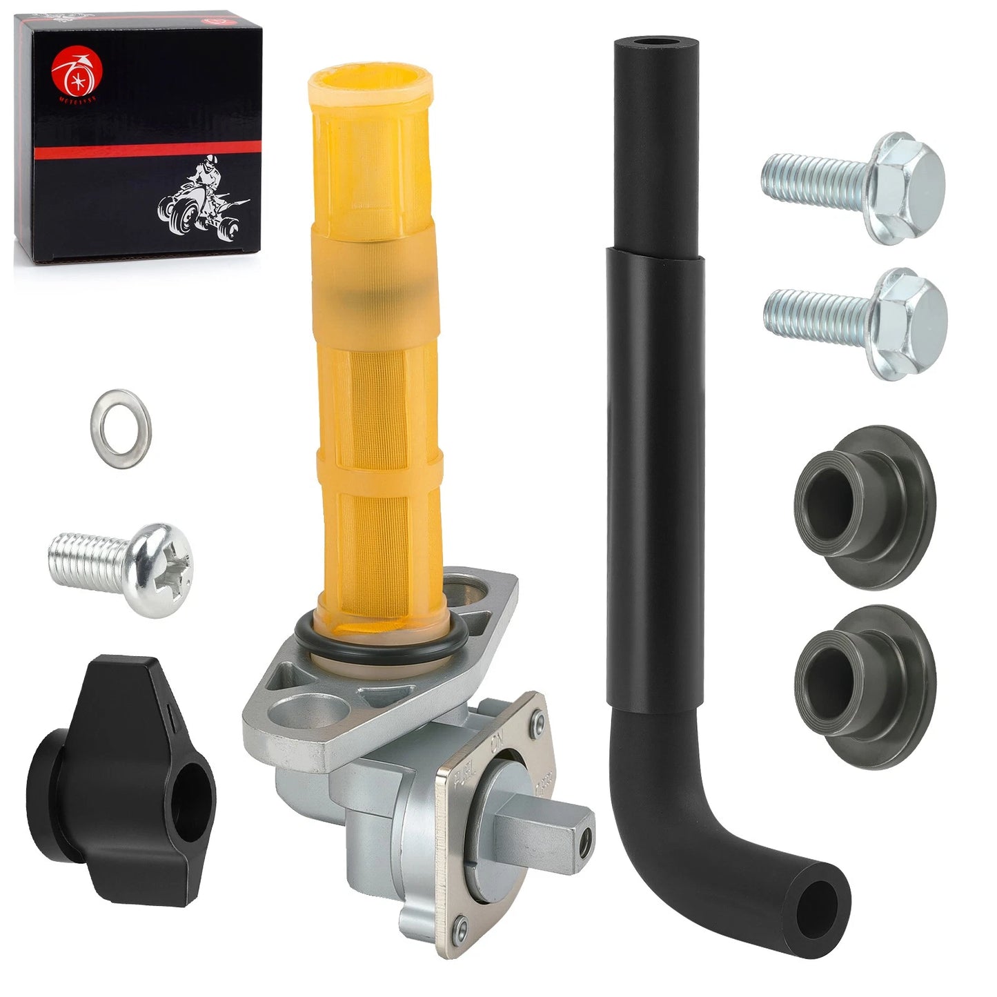 Petcock Fuel Valve with Fuel Line for Honda TRX450ER 2008-2014