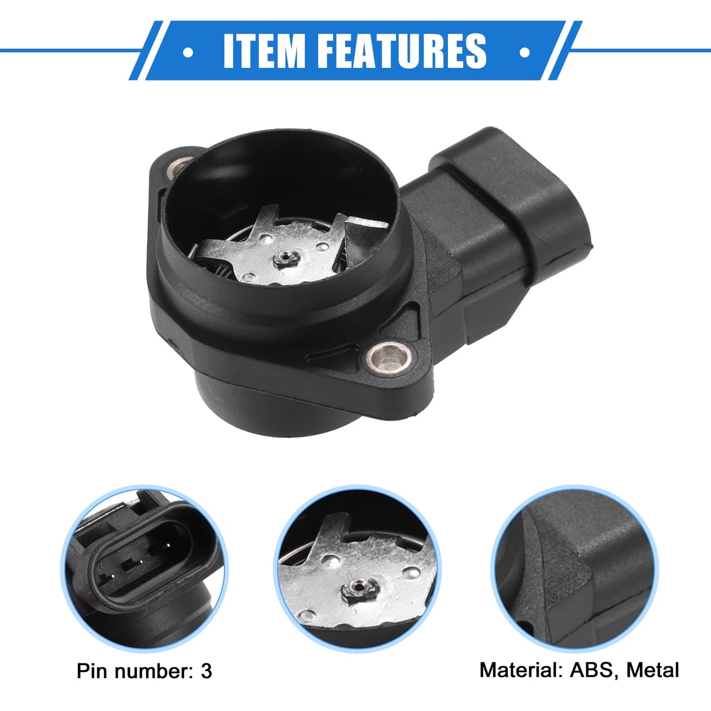 Throttle Position Sensor Black for Chevrolet Impala 3.8L (2000-2005)