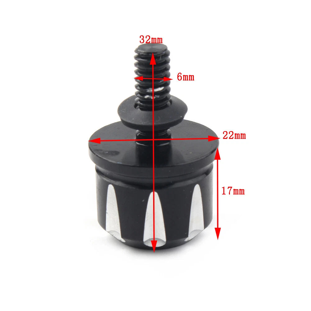 Black Rear Fender Seat Screw Bolt for Harley Sportster, Wide Glide, Street Bob