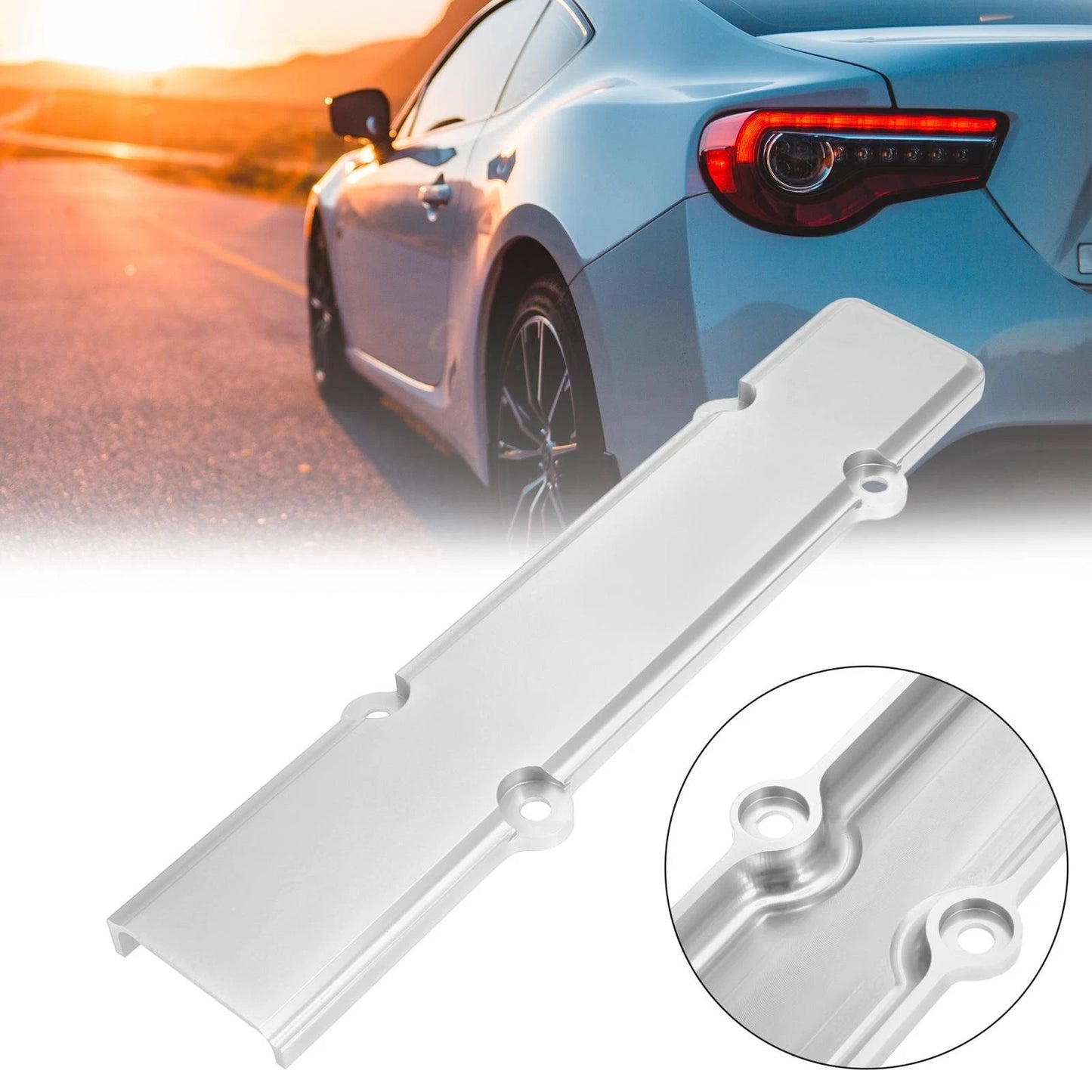 Silver Tone Engine Valve Spark Plug Cover for Honda B16 B18 VTEC (1996-2000)