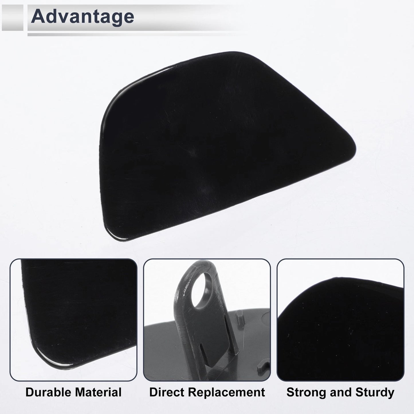 Bumper Headlight Washer Nozzle Cover Cap for BMW 535i (2008-2010)