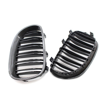 Carbon Fiber Look Front Kidney Grille for BMW E60 E61 5 Series M5 (2004-2010)
