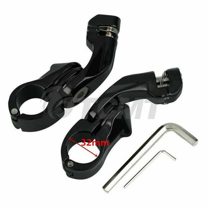 Footrest Footpeg 1 1/4'' Short Angled Mount for Harley Street Glide