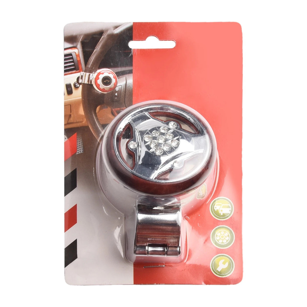 Steering Wheel Booster Anti-Slip Assister Electroplating Power Handle for Car